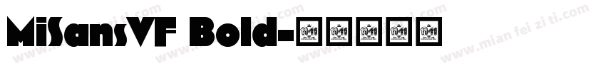MiSansVF Bold字体转换